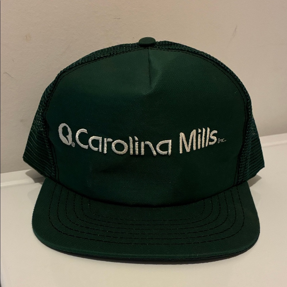 Vintage Carolina Mills Green Trucker Hat